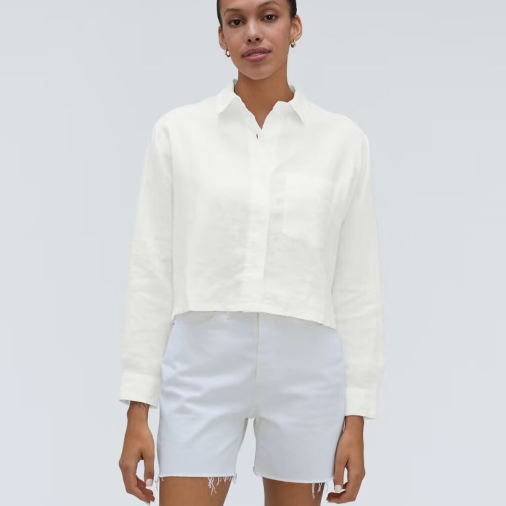 Everlane "The Linen Way" Short Shirt